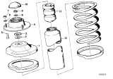 Diagram for 1981 BMW 320i Coil Spring Insulator - 31331109445