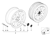 Diagram for 1998 BMW 323i Alloy Wheels - 36112227895