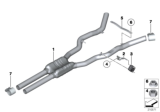 Diagram for BMW 535i xDrive Exhaust Pipe - 18307646931