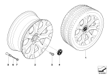 Diagram for 2009 BMW X5 Alloy Wheels - 36116772244