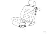 Diagram for 1983 BMW 633CSi Seat Cushion Pad - 52101866283