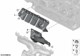 Diagram for 2020 BMW 530e xDrive Exhaust Heat Shield - 11658684919