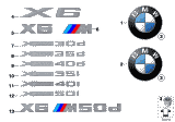 Diagram for 2014 BMW X6 Emblem - 51147196556