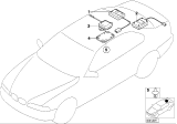 Diagram for 2000 BMW 740iL Antenna - 65908363213