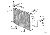 Diagram for 1987 BMW 528e Radiator - 17111151790