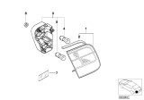 Diagram for 2005 BMW 320i Tail Light - 63218368760