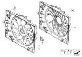 Diagram for BMW 550i A/C Condenser Fan - 17427534911