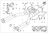 Diagram for 1997 BMW 750iL Oxygen Sensor - 11781742050