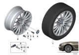 Diagram for BMW 530e Alloy Wheels - 36116861224