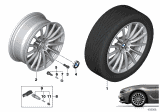 Diagram for 2020 BMW 740i xDrive Alloy Wheels - 36116861224