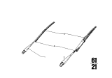 Diagram for 1967 BMW 1602 Wiper Blade - 61611352734