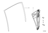 Diagram for 2001 BMW 740i Window Regulator - 51358125203