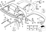 Diagram for 2002 BMW Z3 Lift Support - 54318407233