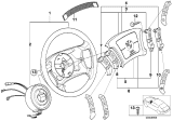 Diagram for 2000 BMW 740iL Steering Wheel - 32341094259