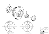 Diagram for 1988 BMW 750iL Wheel Hub - 31221139345