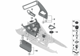 Diagram for 2014 BMW 328d xDrive Center Console Latch - 51169227901