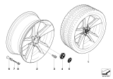 Diagram for BMW 535i Alloy Wheels - 36116775654