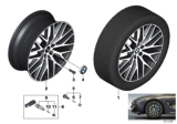 Diagram for 2020 BMW M850i xDrive Gran Coupe Alloy Wheels - 36116891732