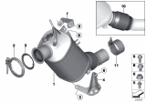 Diagram for BMW Exhaust Flange Gasket - 18308513651