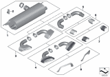 Diagram for 2017 BMW 530i Muffler - 18302431035