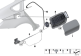 Diagram for BMW 550i GT xDrive Fuel Filler Housing - 51177201690