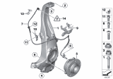 Diagram for 2016 BMW M6 Steering Knuckle - 31212284053