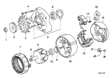 Diagram for 1992 BMW 318is Alternator - 12311734322