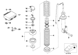 Diagram for BMW 740iL Coil Spring Insulator - 33531133048