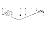 Diagram for 1987 BMW 325e Hood Latch - 51231911393