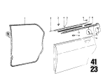 Diagram for 1969 BMW 2500 Weather Strip - 51221800077