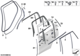 Diagram for BMW X7 Door Moldings - 51357482521