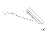 Diagram for 2011 BMW 128i Windshield Wiper - 61617169971