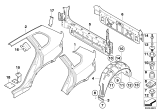 Diagram for 2008 BMW X5 Fender Splash Shield - 51487248209