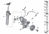 Diagram for BMW 228i xDrive Gran Coupe ABS Sensor - 34526895881