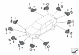 Diagram for 2020 BMW X7 Parking Assist Distance Sensor - 66209475079
