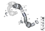 Diagram for 2020 BMW M8 Exhaust Manifold Clamp - 18327856836