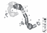 Diagram for BMW Exhaust Manifold Clamp - 18327856836