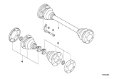 Diagram for 1987 BMW 528e Axle Shaft - 33211209615