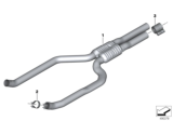 Diagram for 2020 BMW X5 Exhaust Pipe - 18307935482