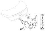 Diagram for 2005 BMW 645Ci Door Latch Cable - 51247191120