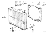 Diagram for 1992 BMW 325i Radiator - 17111712484