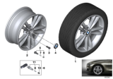 Diagram for 2018 BMW 330i GT xDrive Alloy Wheels - 36116866306
