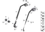 Diagram for BMW 840i Gran Coupe Seat Belt - 72117491749