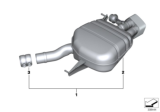 Diagram for BMW 650i Gran Coupe Exhaust Resonator - 18302293764
