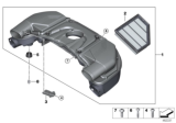 Diagram for BMW 750i Air Filter Box - 13718622618