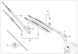 Diagram for 2001 BMW X5 Wiper Arm - 61617132216