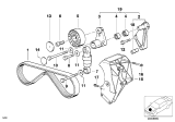 Diagram for 1994 BMW 320i Drive Belt - 11281437873