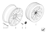 Diagram for 2012 BMW 335is Alloy Wheels - 36116783633