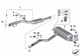 Diagram for 2020 BMW 330i Muffler Hanger Straps - 18308699962