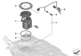 Diagram for BMW 330e Fuel Pump Gasket - 16117303939